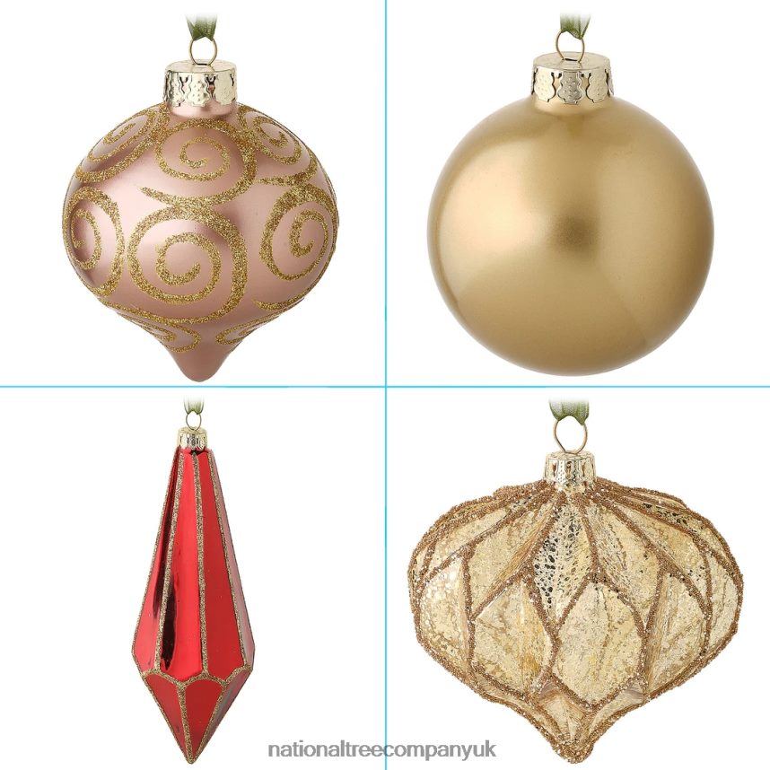 decoration | National Tree Company 20-Piece Christmas Tree Ornament Set Vienna Waltz Collection F2L4F526